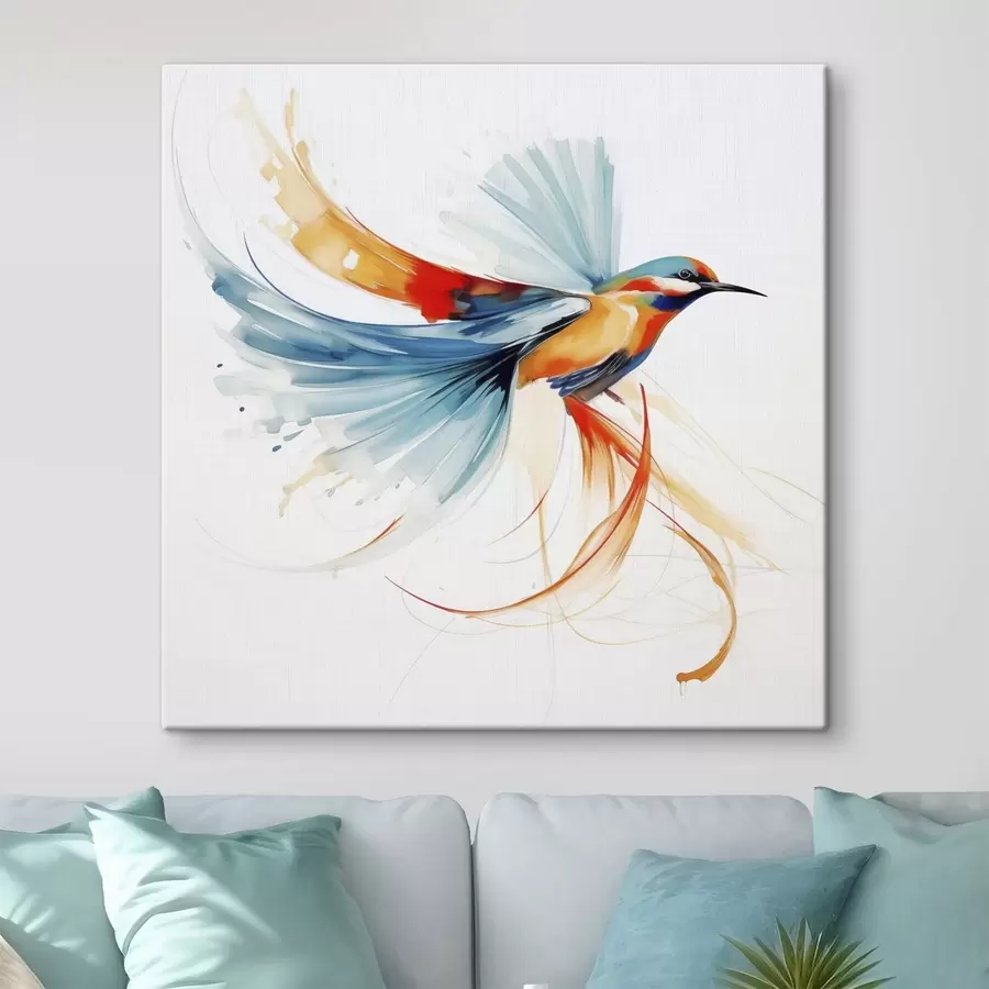  Peintures Oiseau abstrait, reproduction d'un tableau s50783