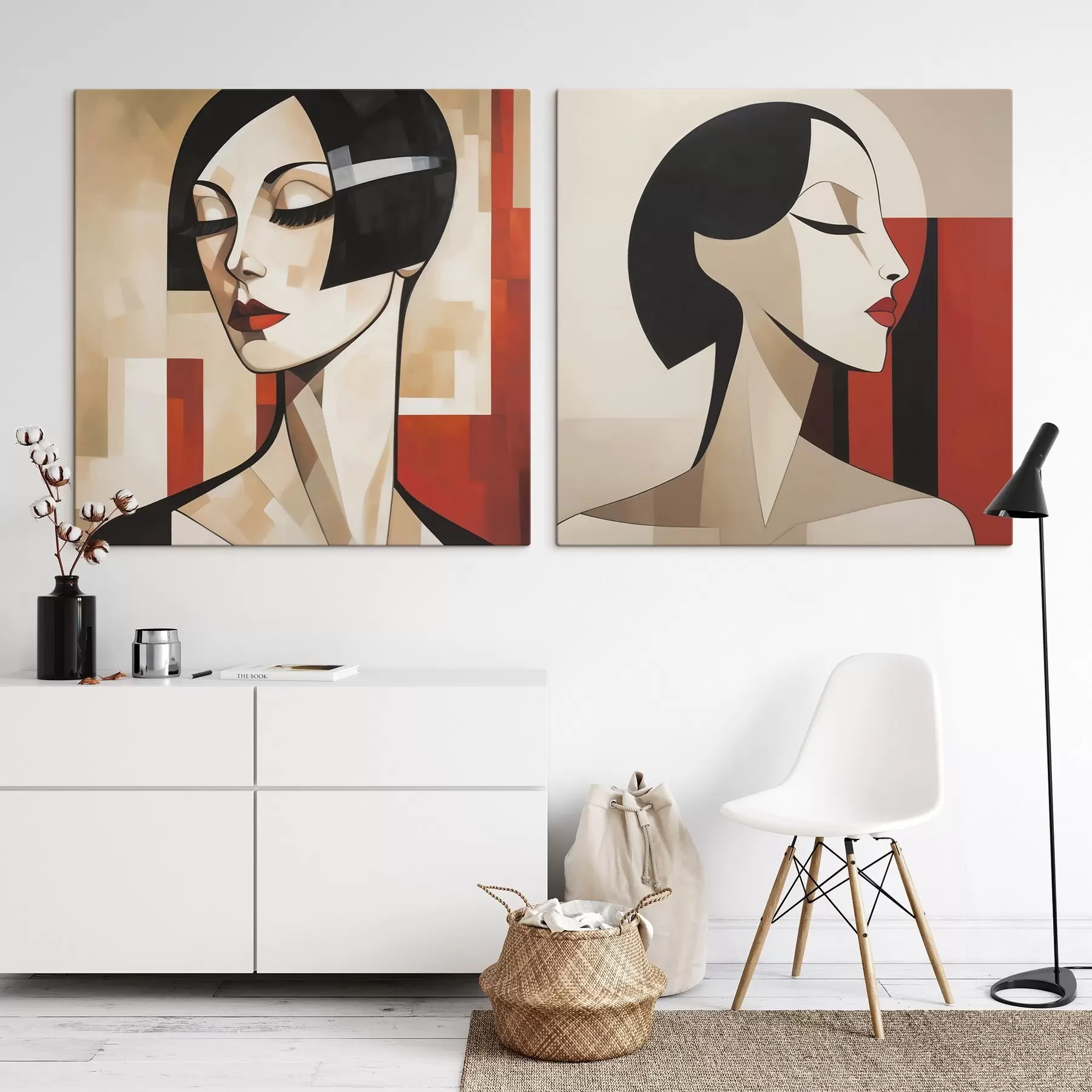  Peintures Portrait féminin abstrait m31011
