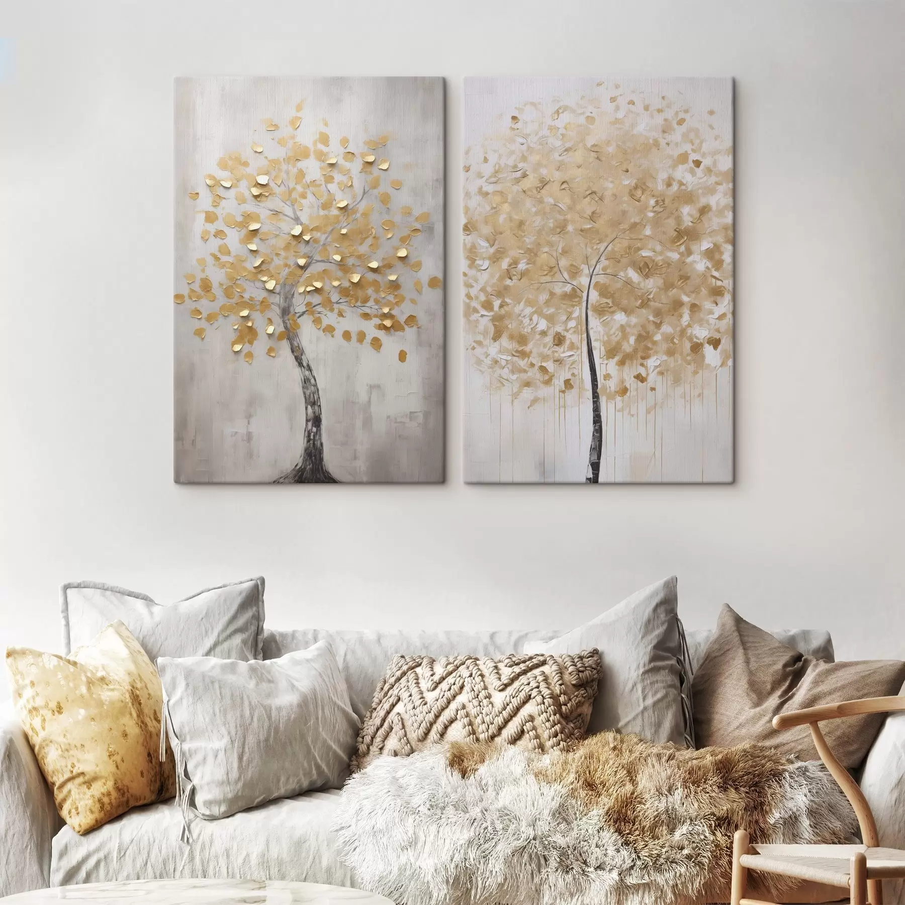  Peintures Arbre abstrait, peinture d'imitation m31013