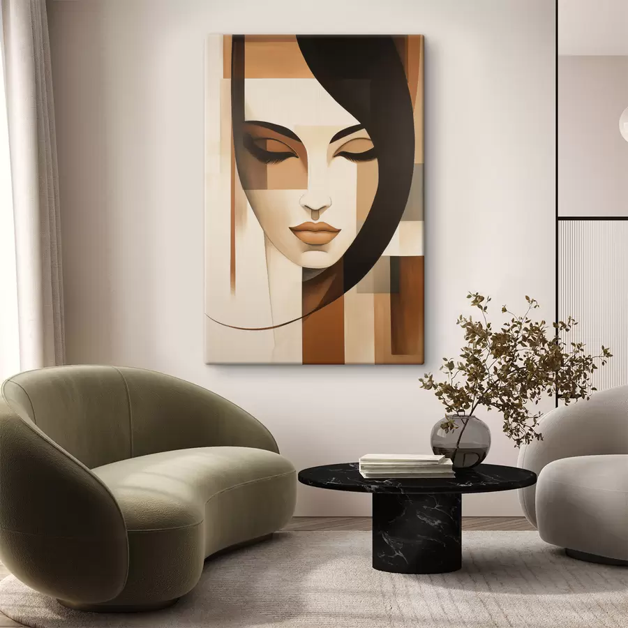  Peintures Portrait abstrait d'une femme s50822