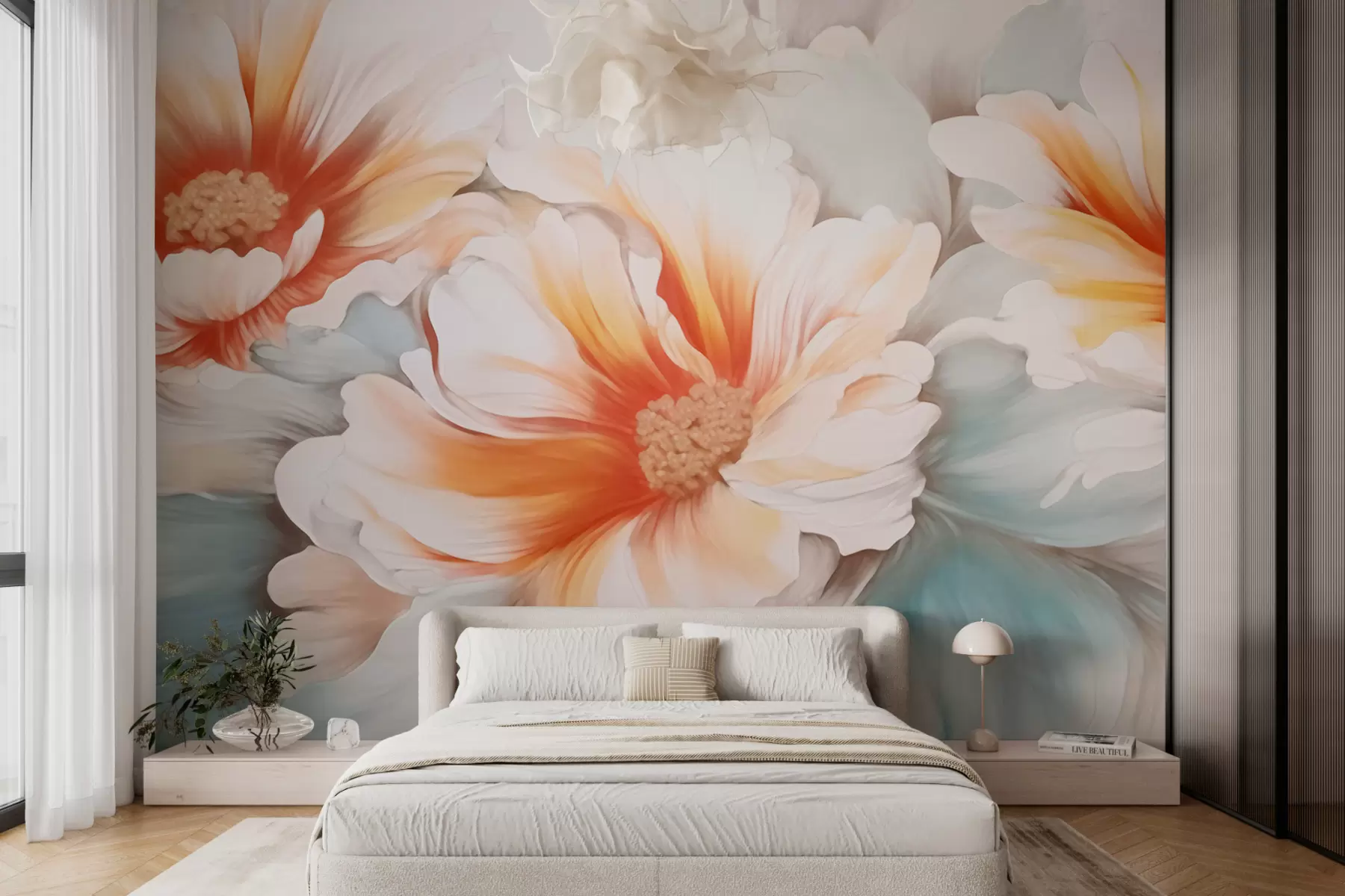 Papier peint photo Fleurs imaginaires w05941