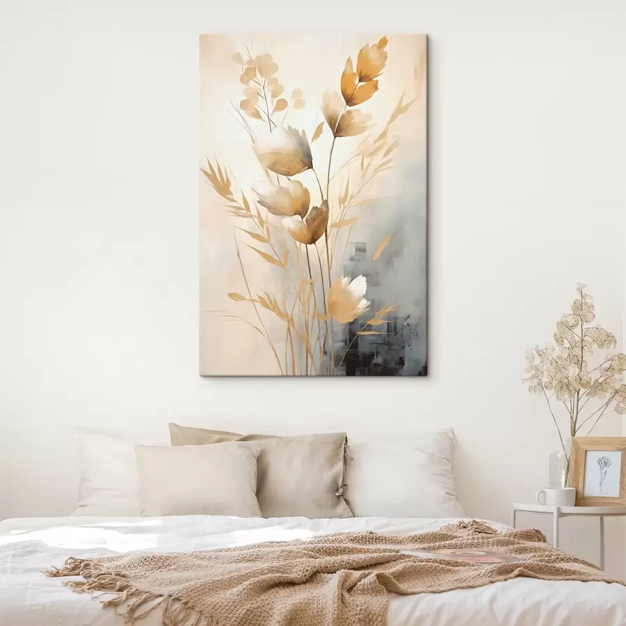  Peintures Branche décorative avec des feuilles, peinture imitation s50852