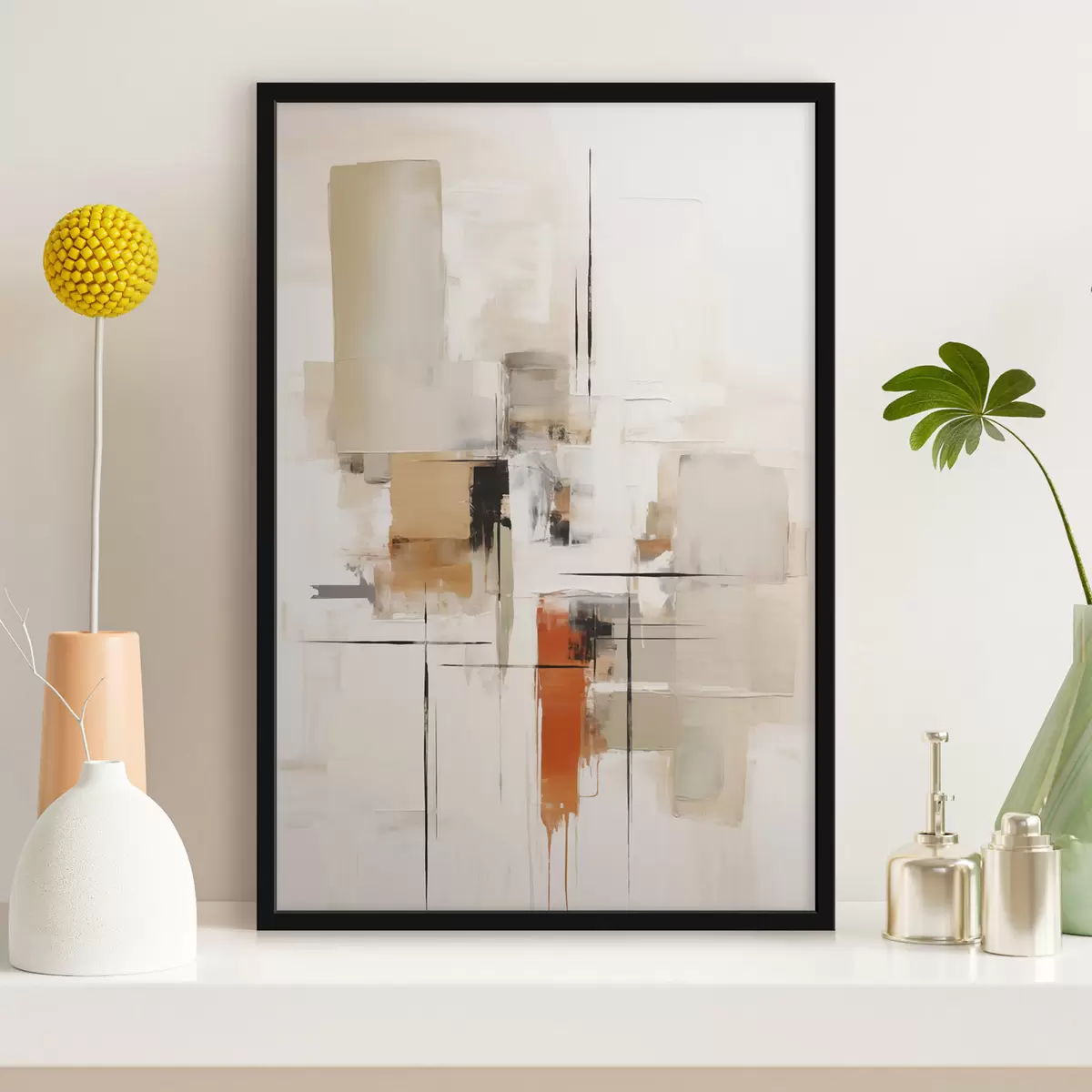 Poster Abstractie, imitatie van de schilderkunst f50847