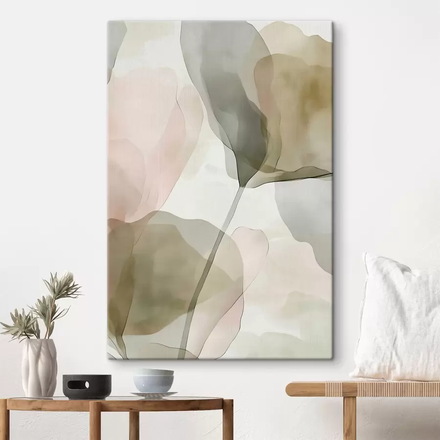  Peintures Art botanique raffiné aux tons pastel s50751