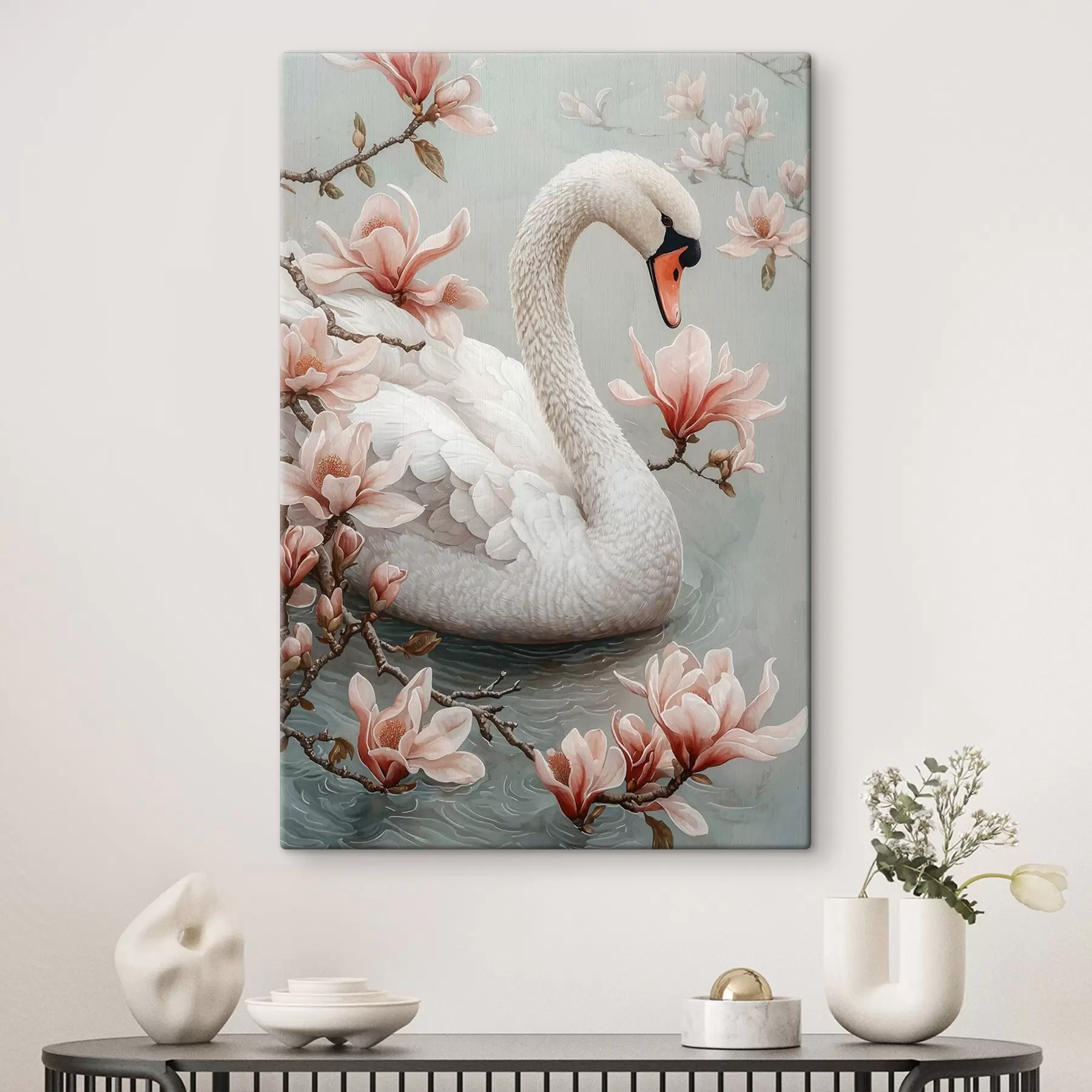  Peintures La grâce de Blanche-Neige au bord de l'eau s50754