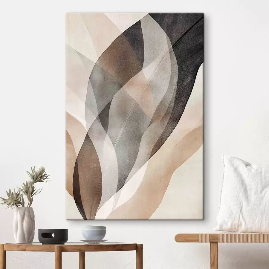  Peintures Des ondulations fumées contrastées s50755