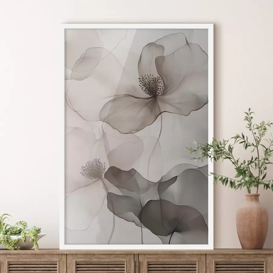 Papier peint photo Motifs floraux en voile f50752