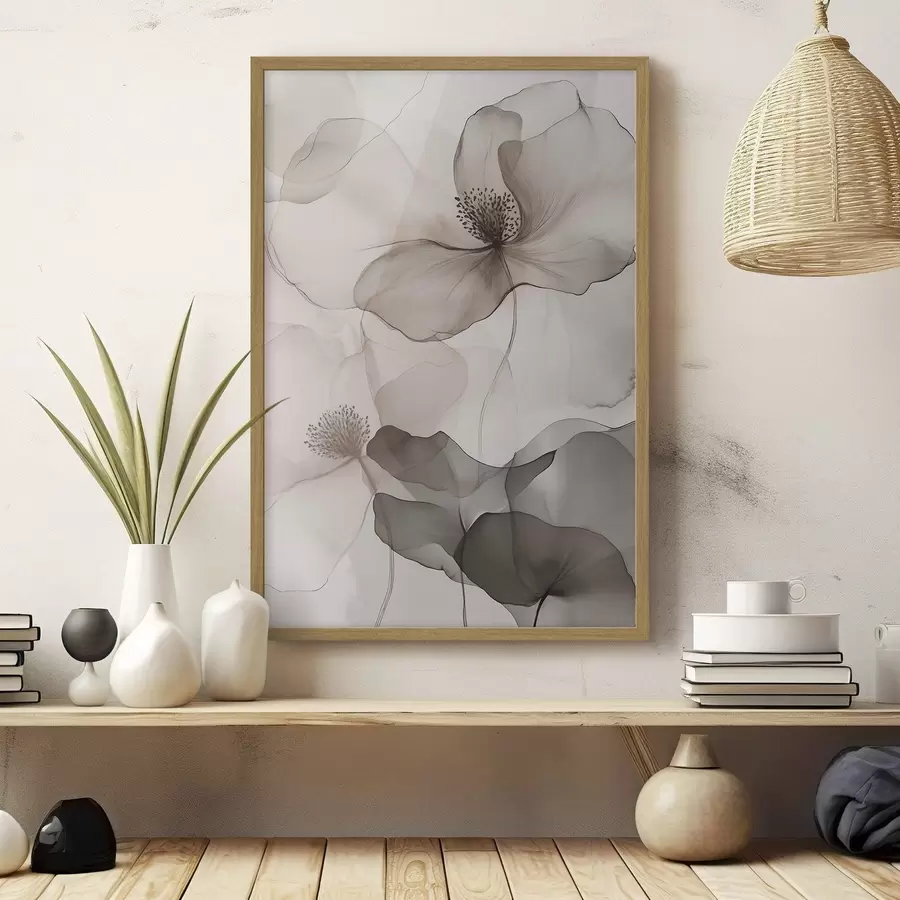 Papier peint photo Motifs floraux en voile f50752