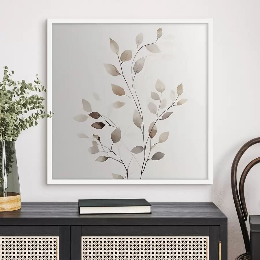 Papier peint photo Une branche graphique élégante f50763