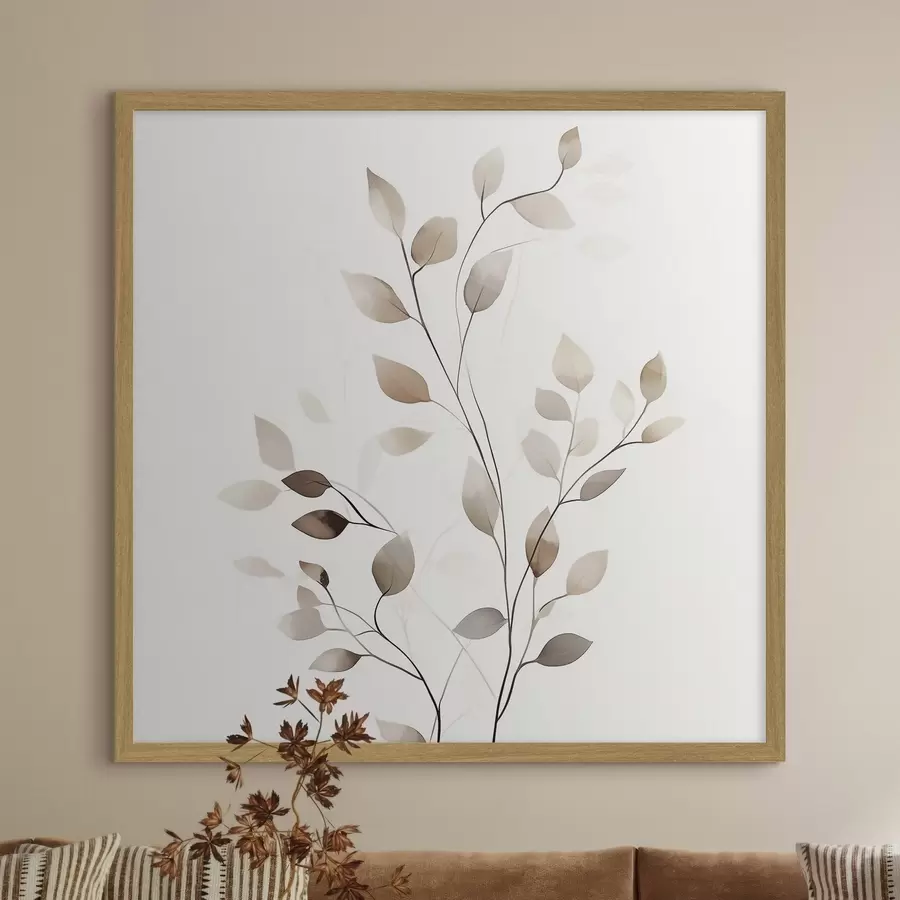 Papier peint photo Une branche graphique élégante f50763