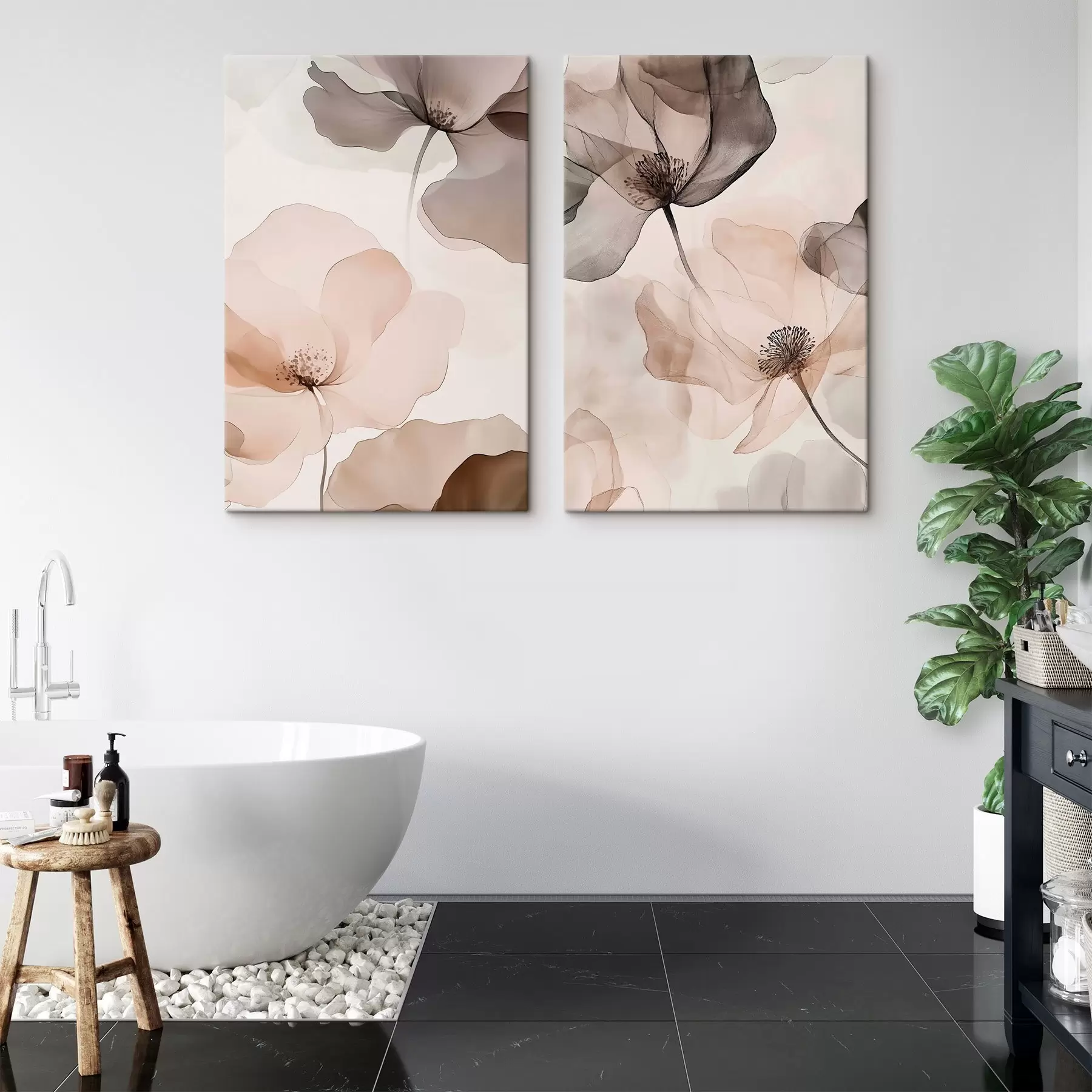  Peintures Fleurs en poudre pour aquarelle m31002