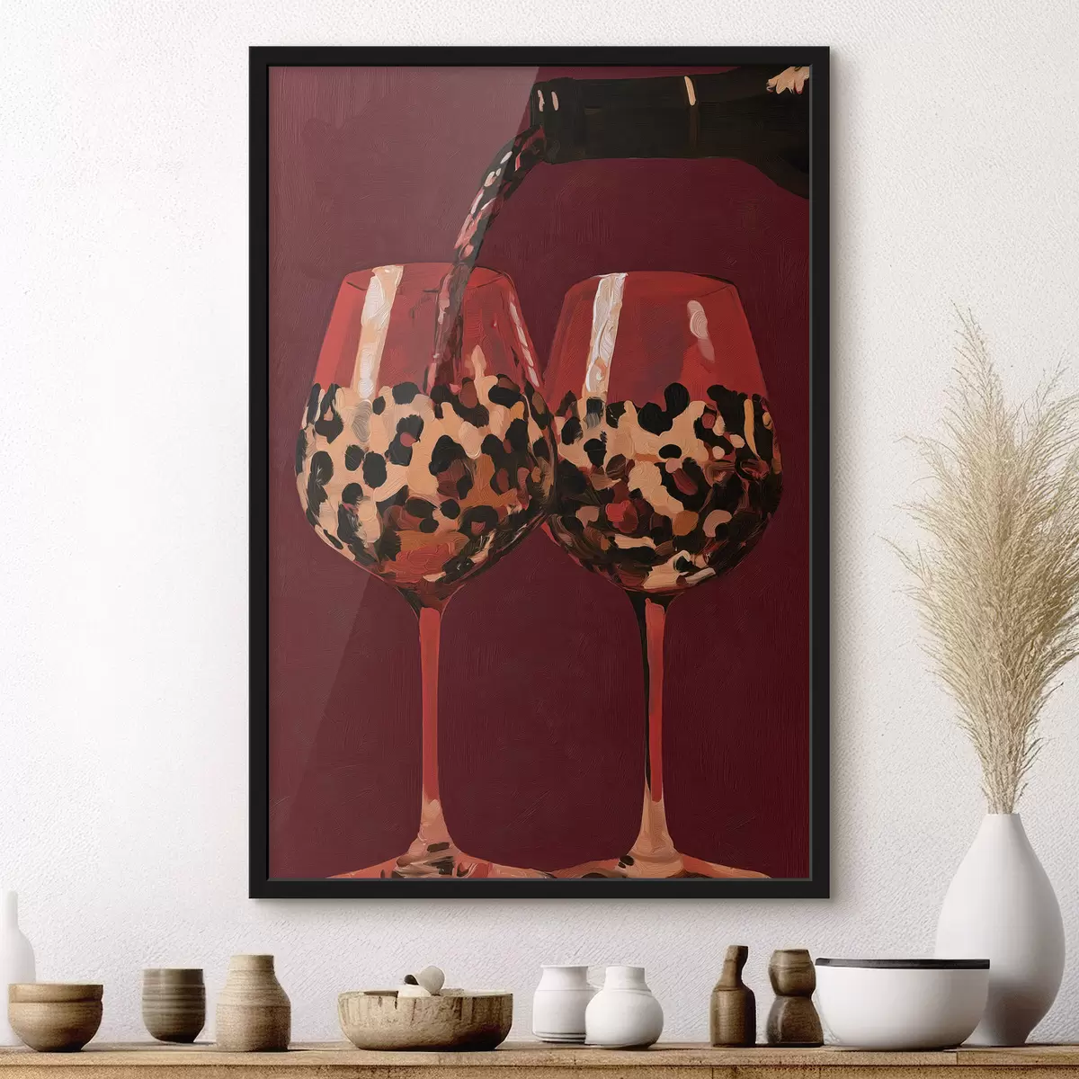Affiche Deux verres à vin f50900