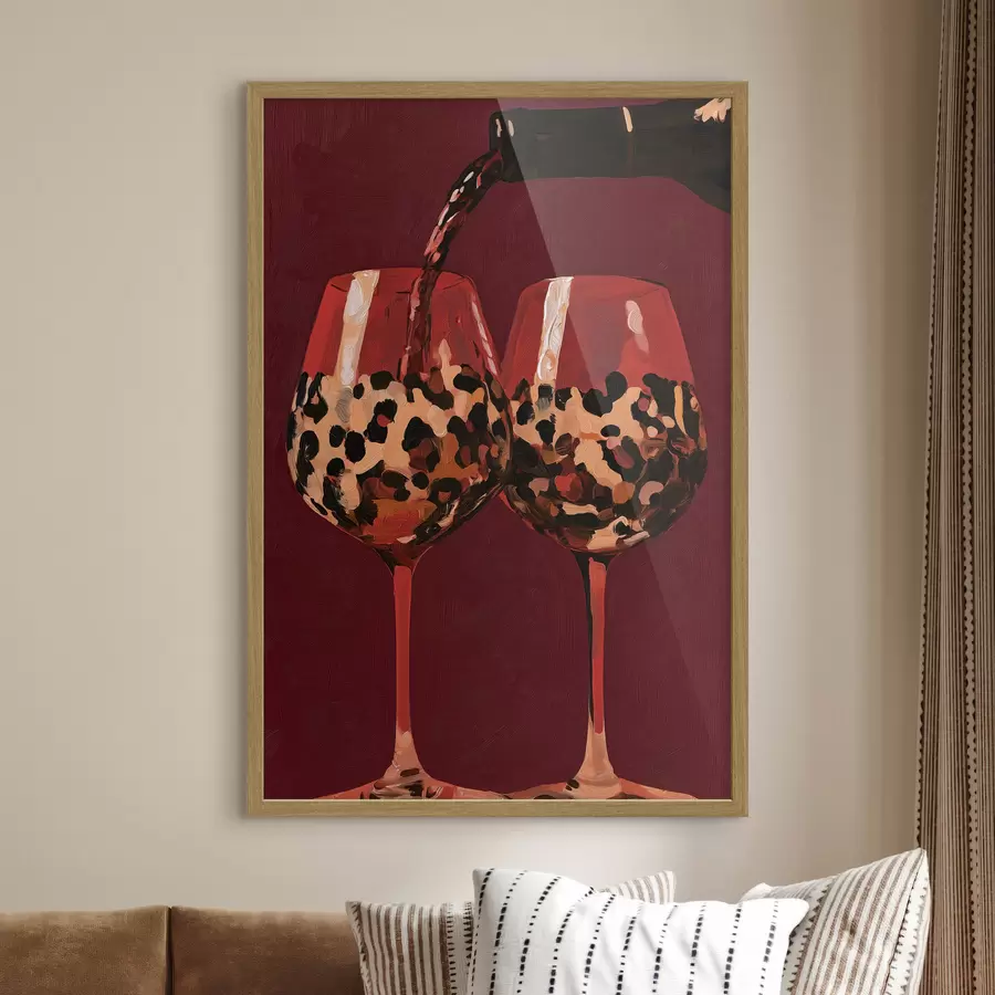 Papier peint photo Deux verres à vin f50900