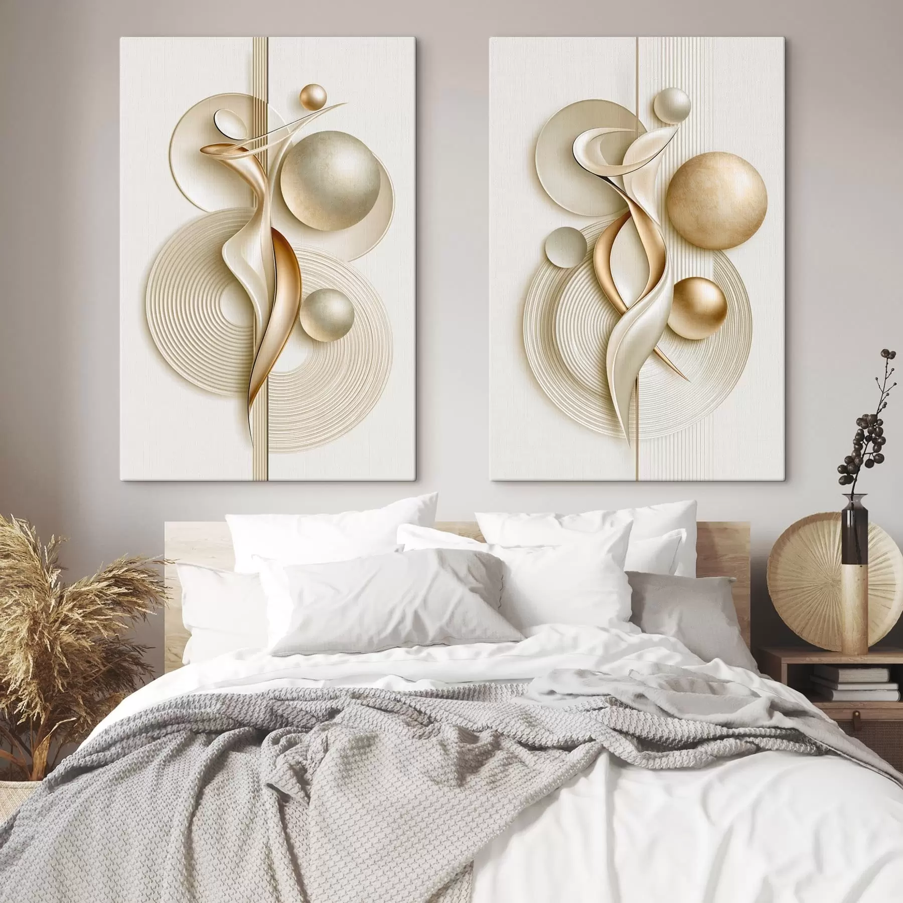  Peintures Figures abstraites élégantes avec des boules m31034