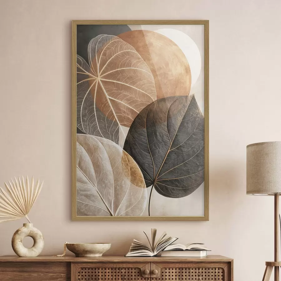 Papier peint photo Feuilles abstraites f50718