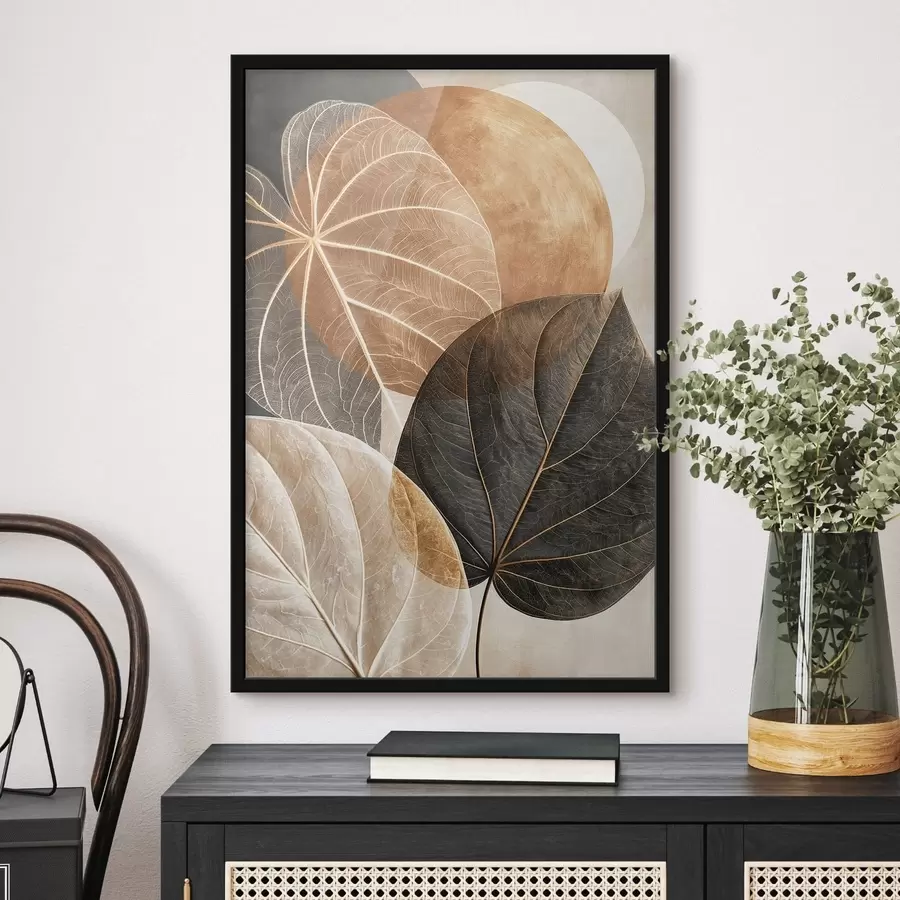 Papier peint photo Feuilles abstraites f50718