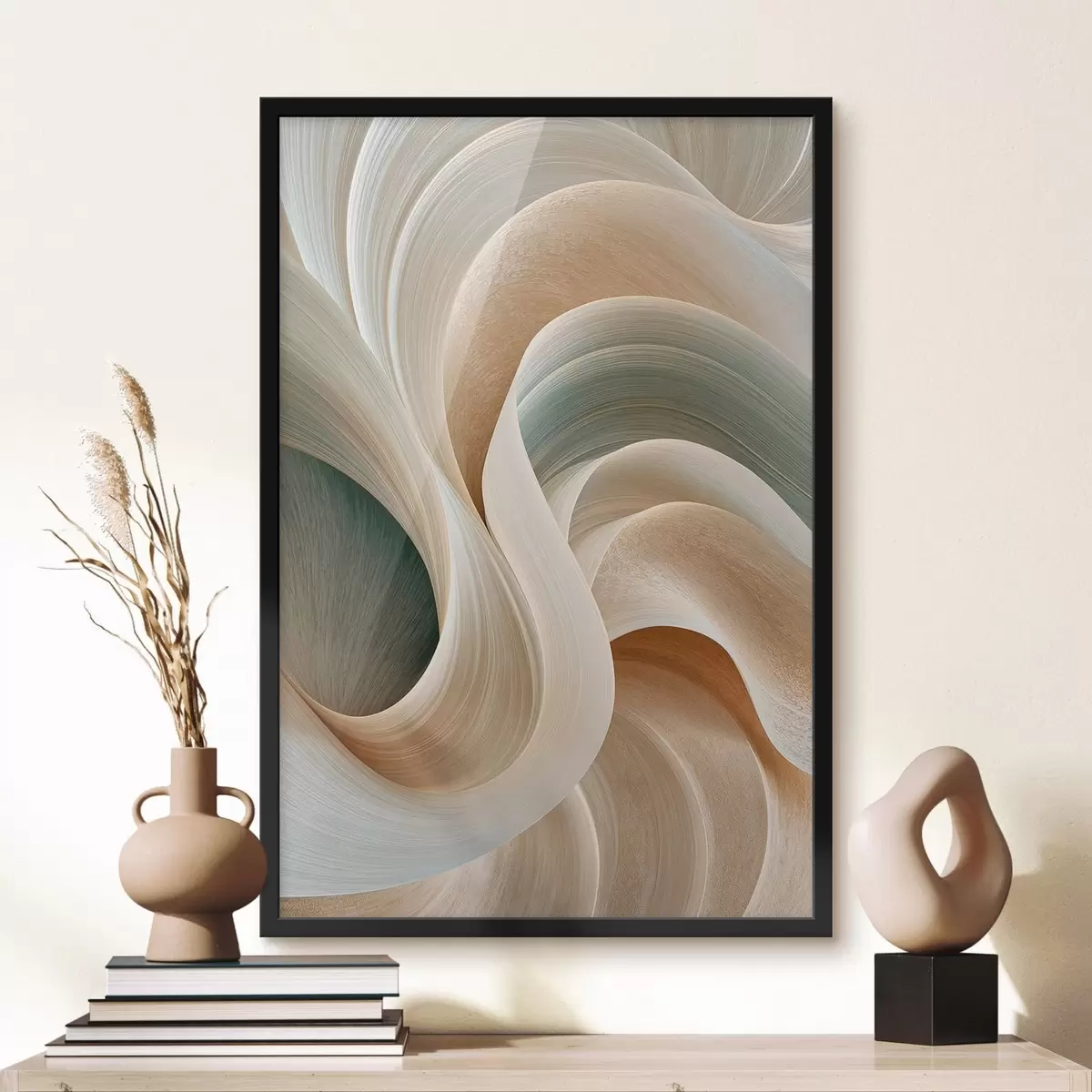 Poster Abstracte, subtiele golven f50856