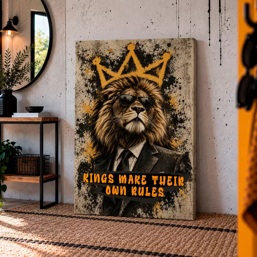  Schilderijen Koning van zijn eigen regels s50643
