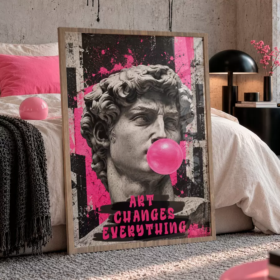 Papier peint photo L'art change tout f50645