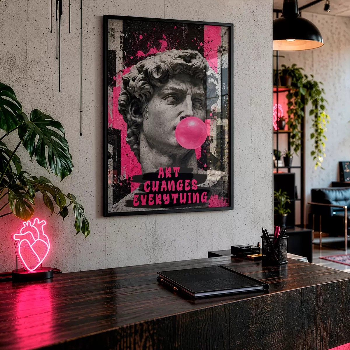 Poster Kunst verandert alles f50645
