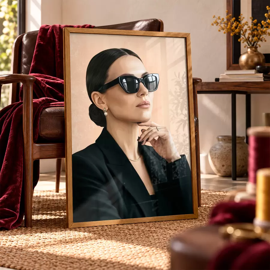 Papier peint photo Une femme au style raffiné f50604