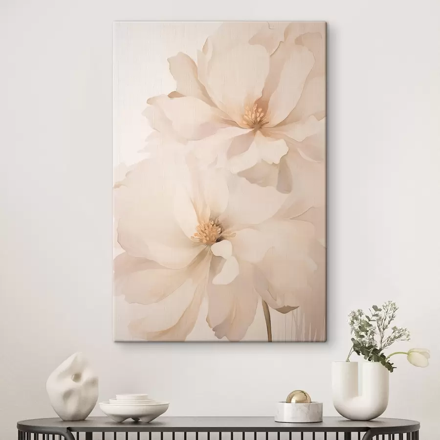  Peintures Pivoine crème délicate s50910