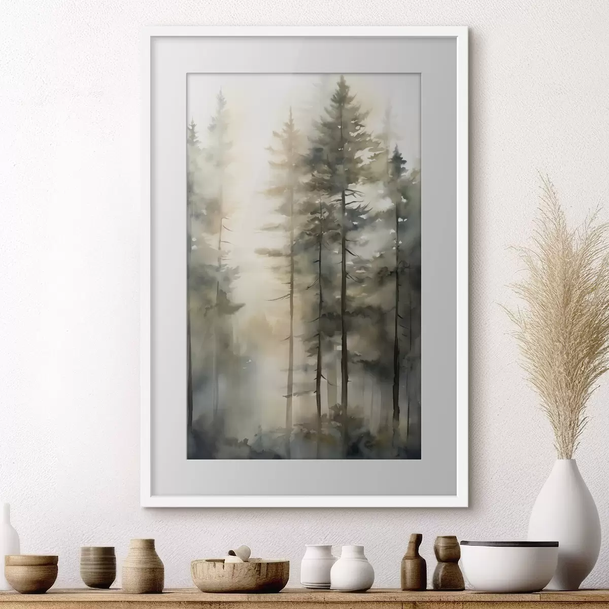 Poster Bos en liefkozing f50947