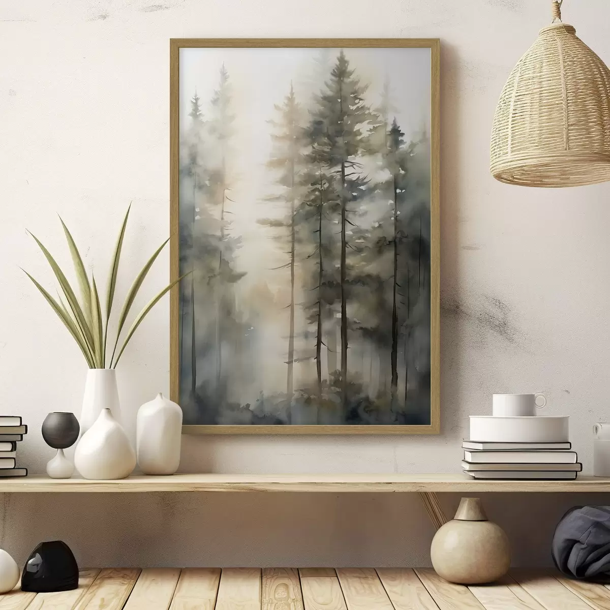 Poster Bos en liefkozing f50947