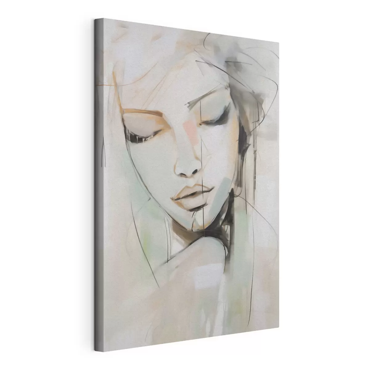  Peintures Portrait aux traits de crayon s50979