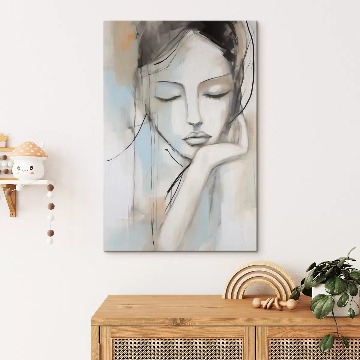  Peintures Portrait abstrait, imitation d'un tableau s50980