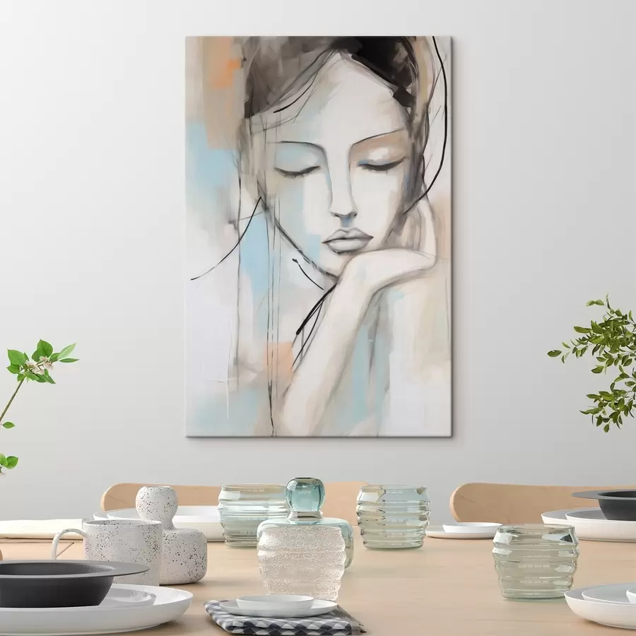  Peintures Portrait abstrait, imitation d'un tableau s50980