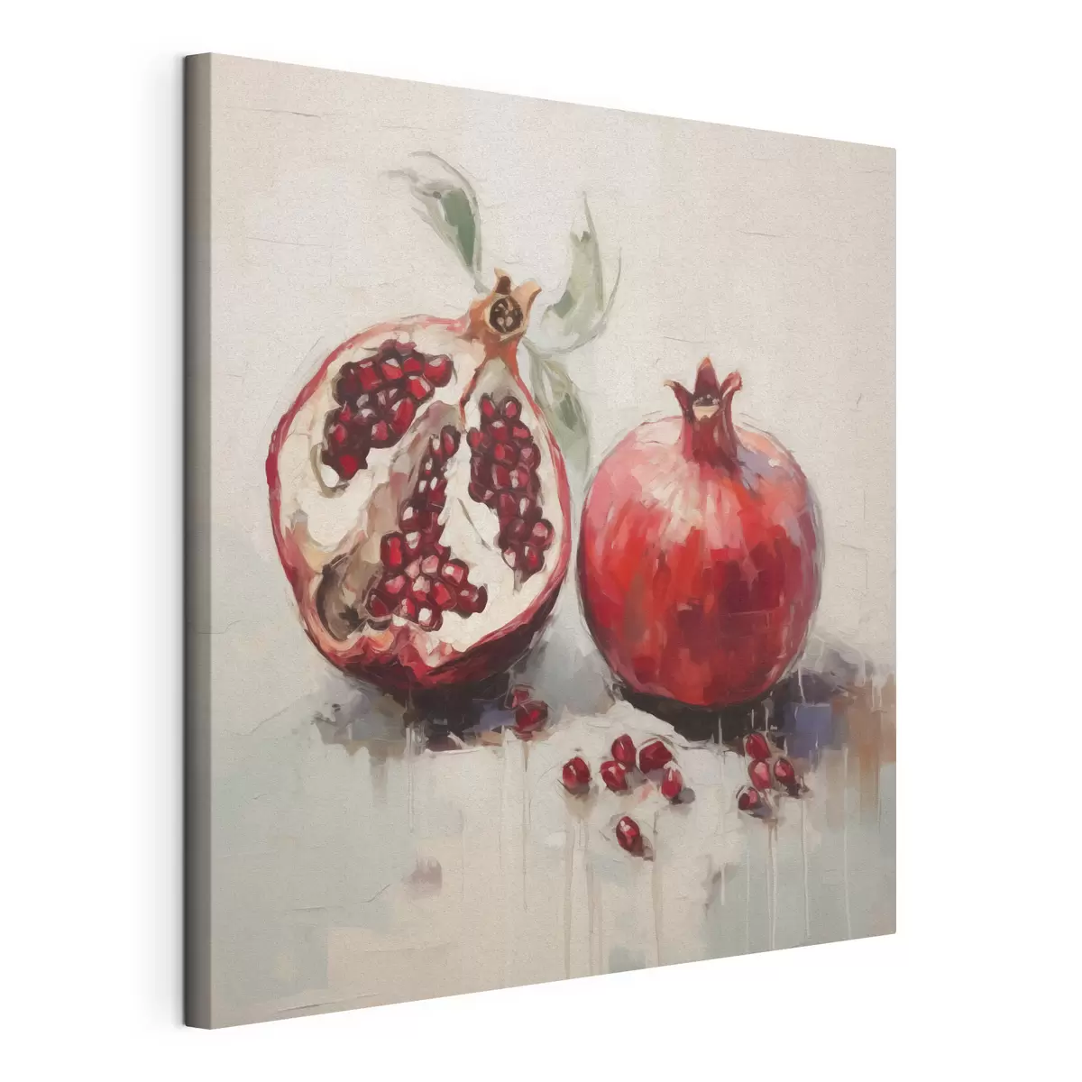  Schilderijen Rijpe granaatappels, schilderij in imitatietechniek s50981