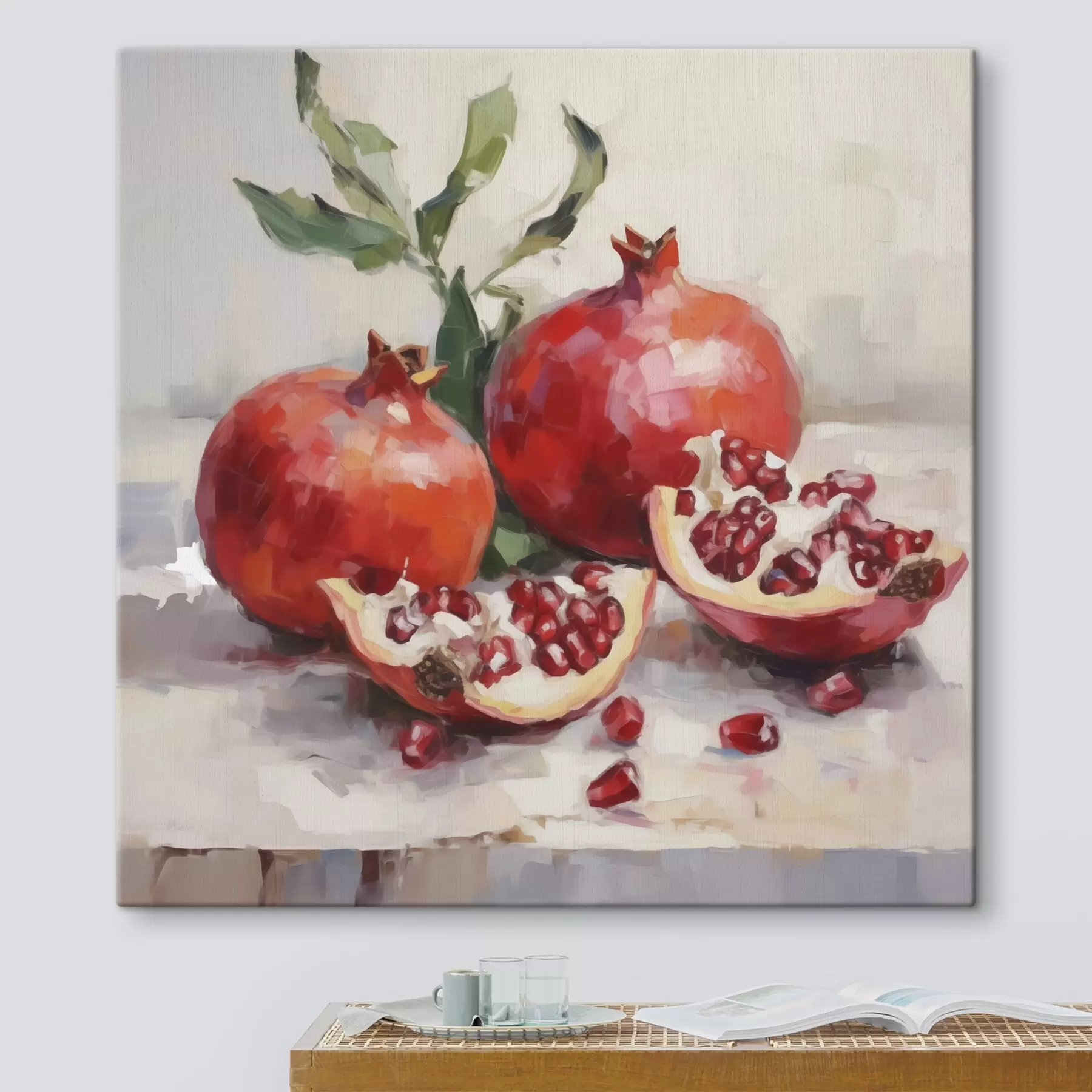  Schilderijen Robijnrode granaatappels s50982