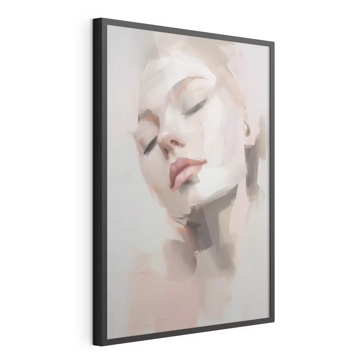 Poster Abstract portret van een jonge vrouw f50977