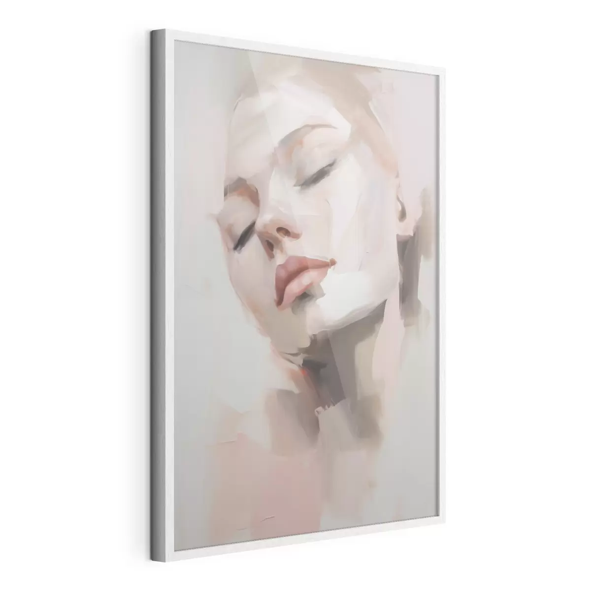 Poster Abstract portret van een jonge vrouw f50977