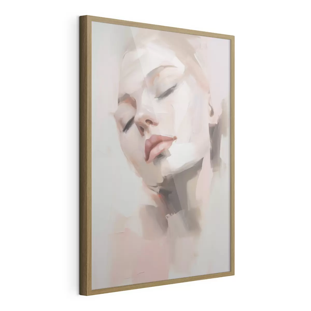 Poster Abstract portret van een jonge vrouw f50977