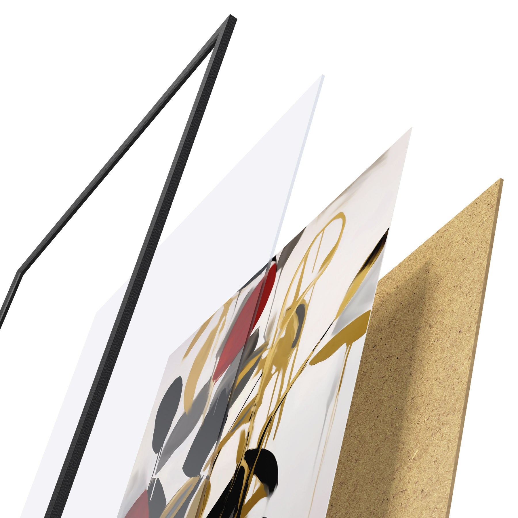 Affiche Abstraction, imitation de la peinture f50983