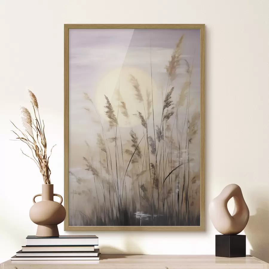 Fotobehang Abstracte kruiden, schilderij in imitatietechniek f50986