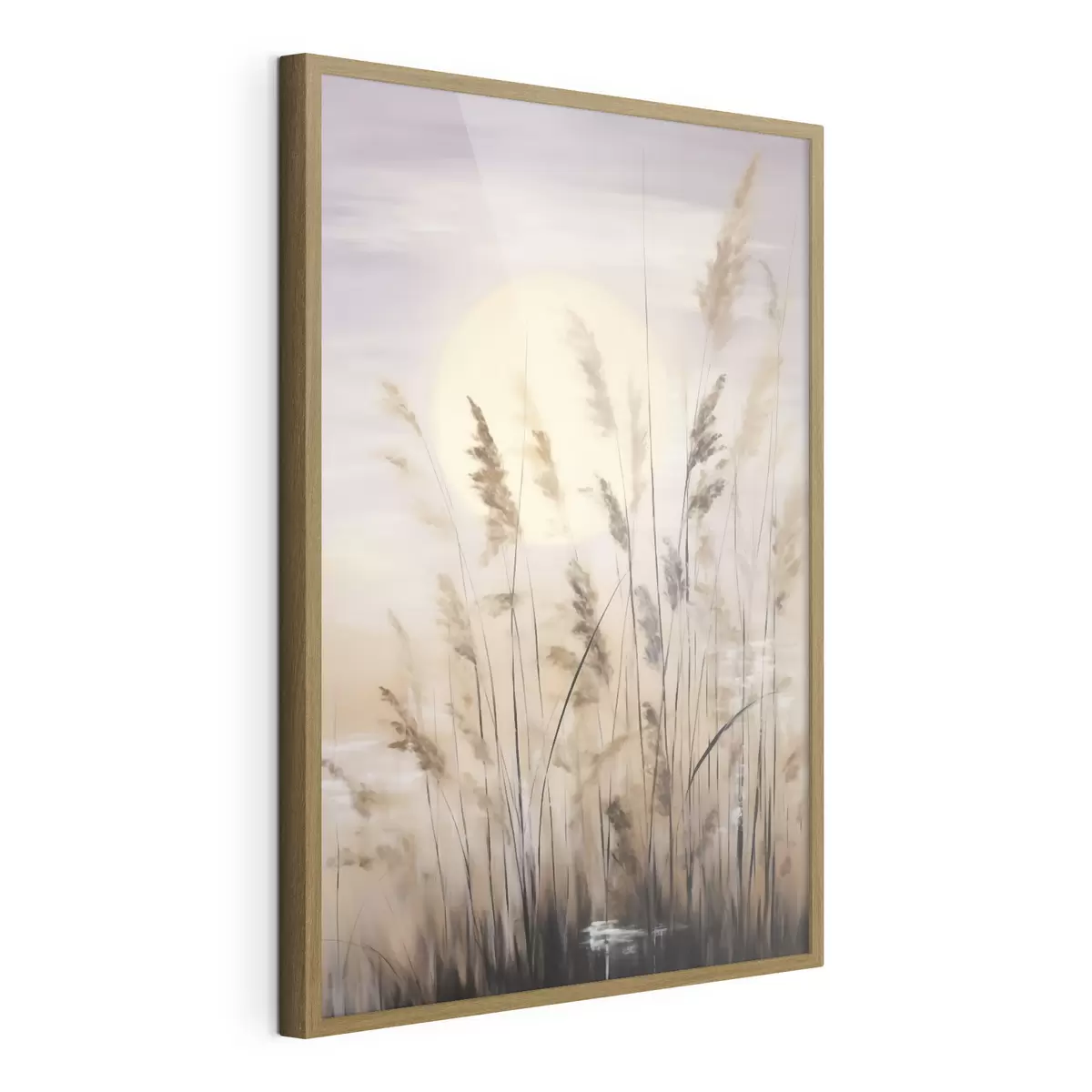 Poster Abstracte kruiden, schilderij in imitatietechniek f50986