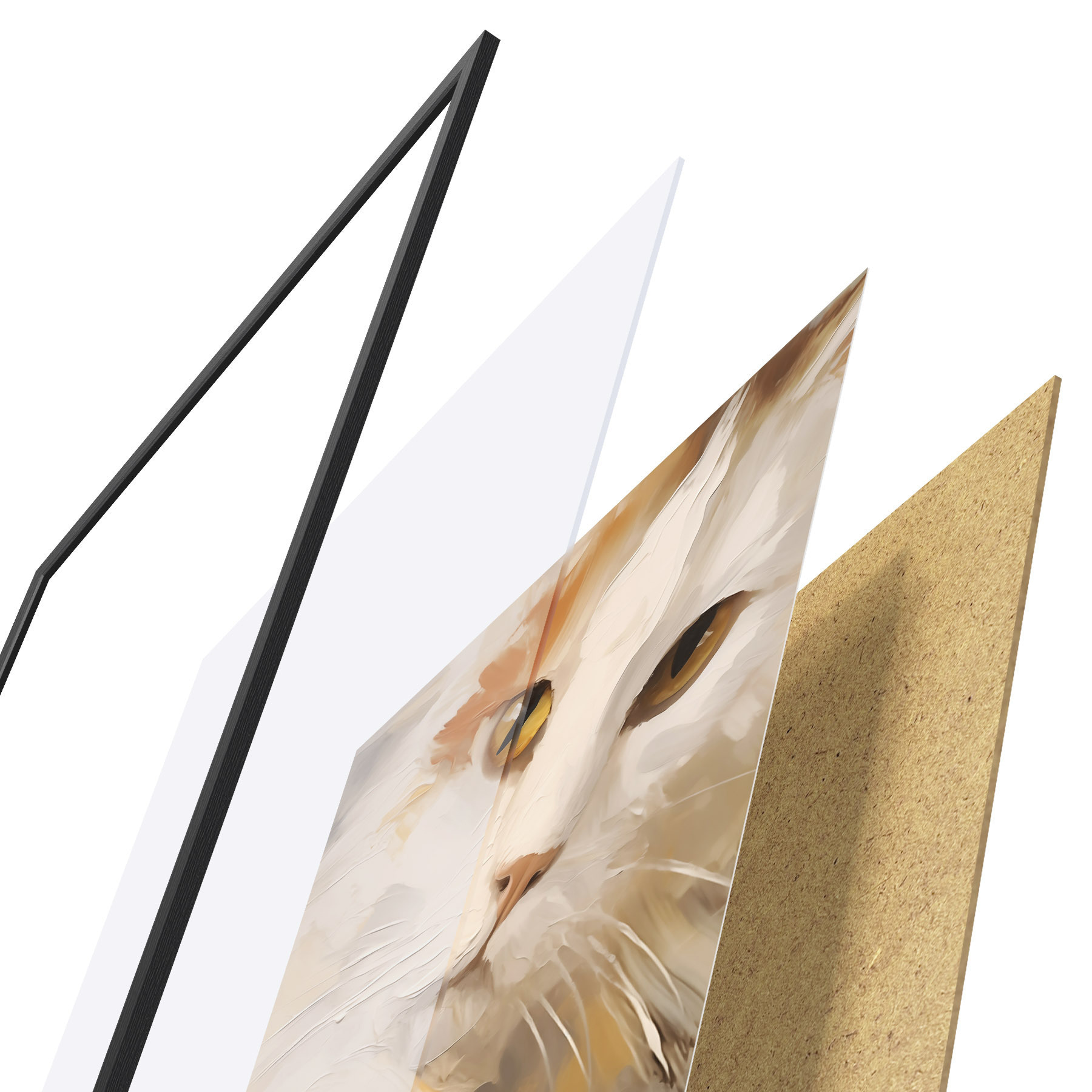 Affiche Chat, peinture d'imitation f50987
