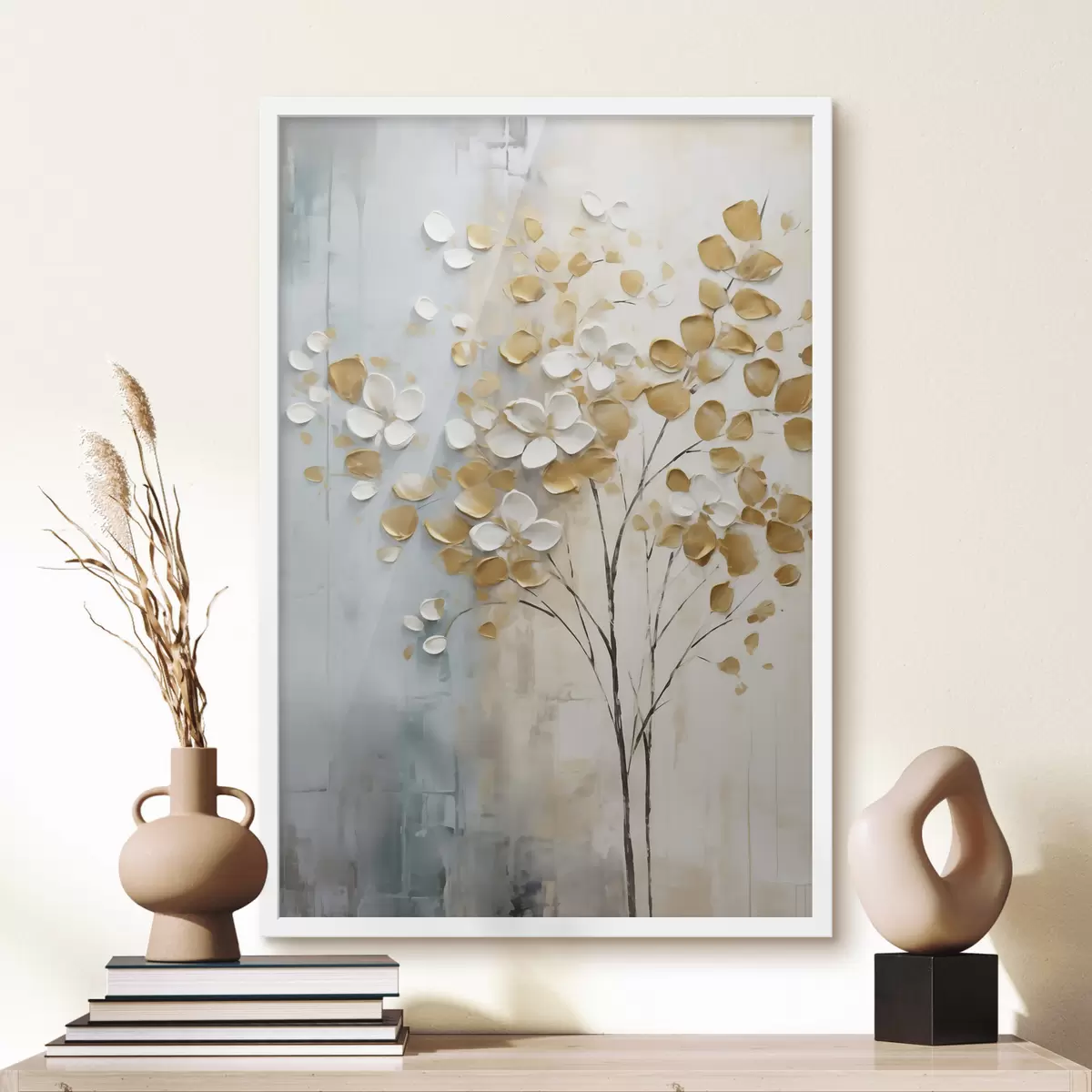 Poster Abstracte boom, imitatieschilderij f50991
