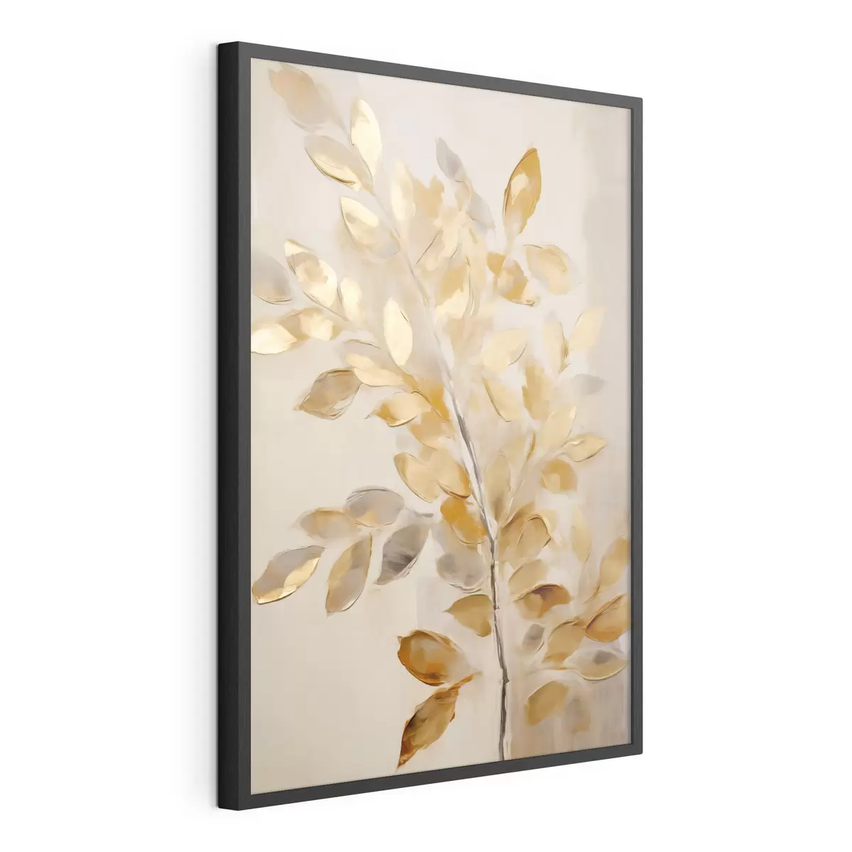 Poster Bladeren, imitatieschilderij f50993