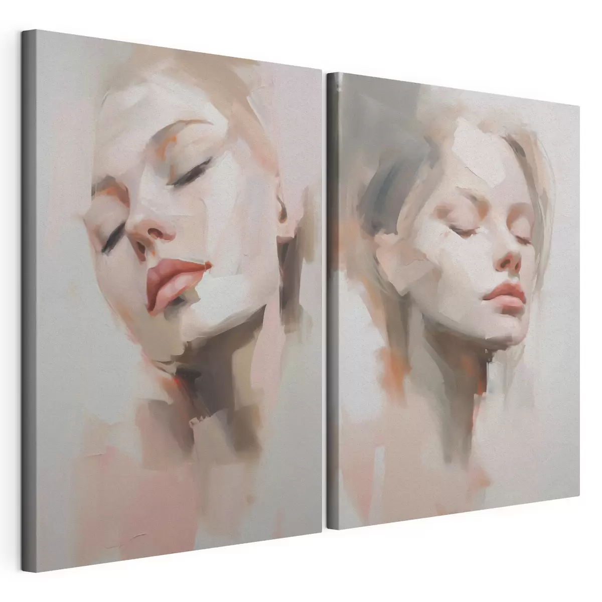  Peintures Portrait abstrait d'une jeune femme m31058