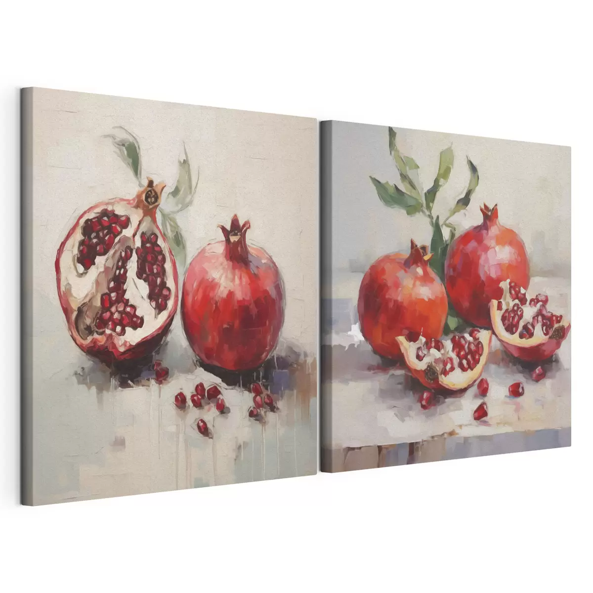  Schilderijen Rijpe granaatappels, schilderij in imitatietechniek m31060