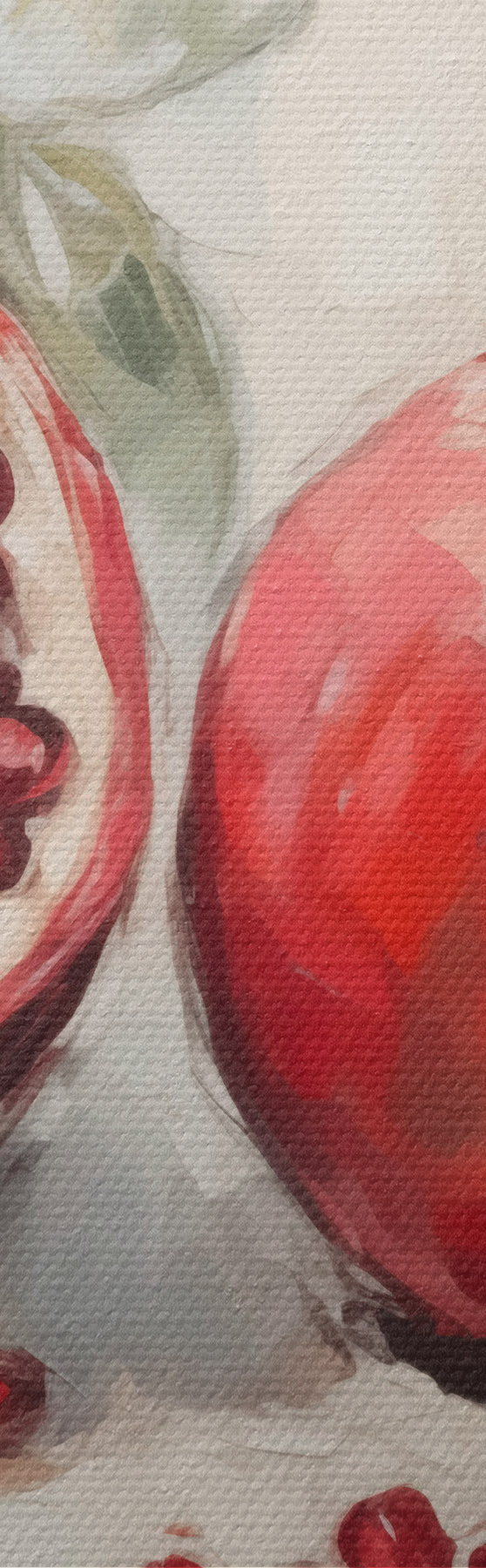  Schilderijen Rijpe granaatappels, schilderij in imitatietechniek m31060