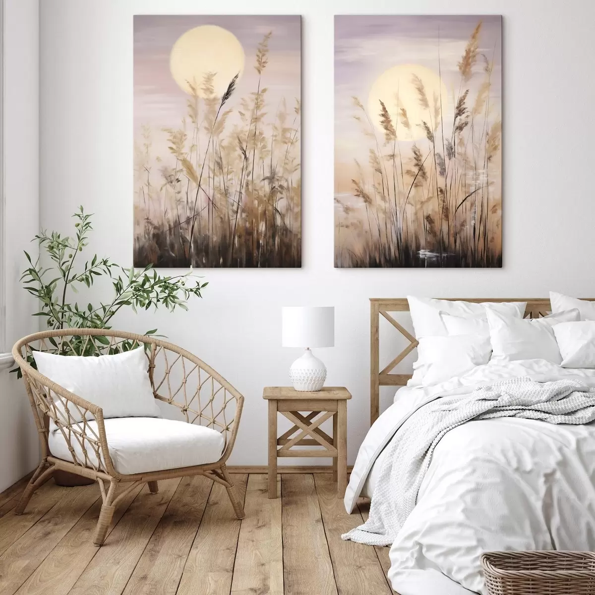  Peintures Herbes abstraites, peinture d'imitation m31062