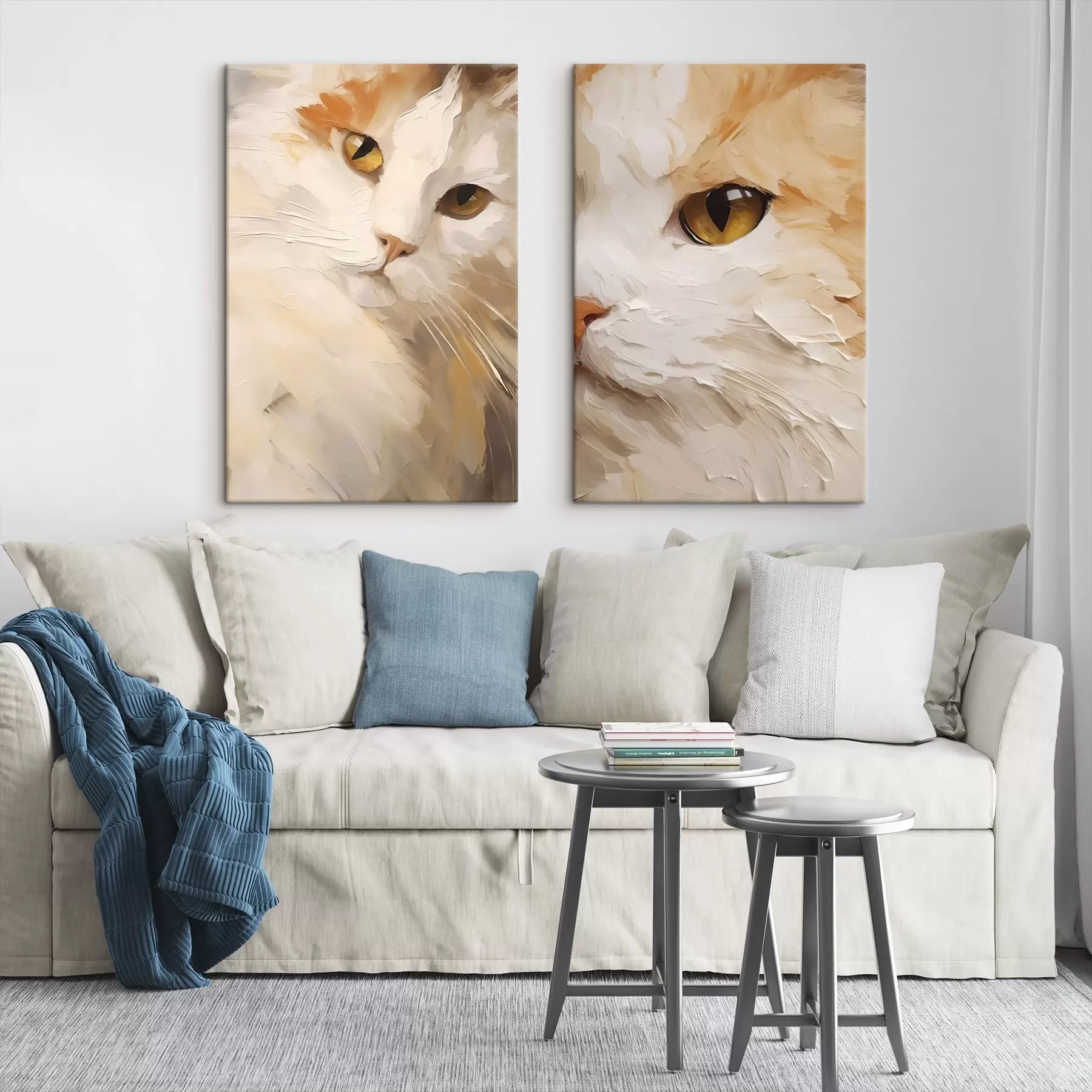  Peintures Chats aux yeux d’ambre m31063