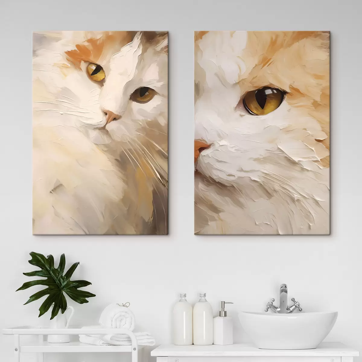  Peintures Chat, peinture d'imitation m31063