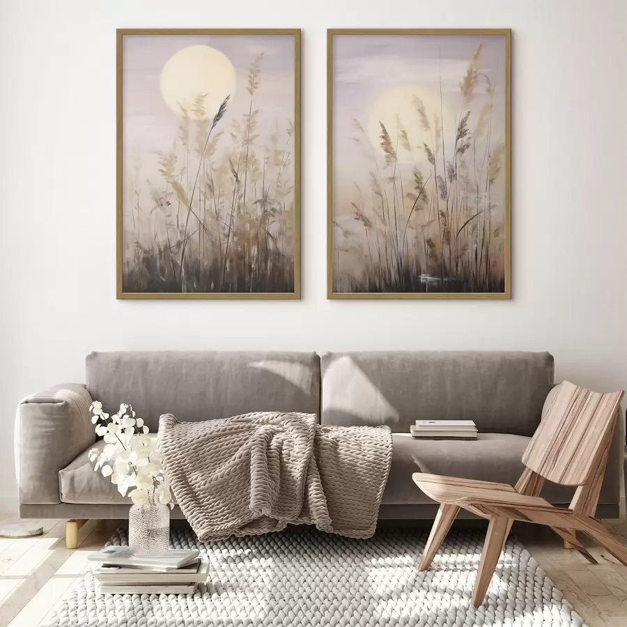 Fotobehang Abstracte kruiden, schilderij in imitatietechniek d31062