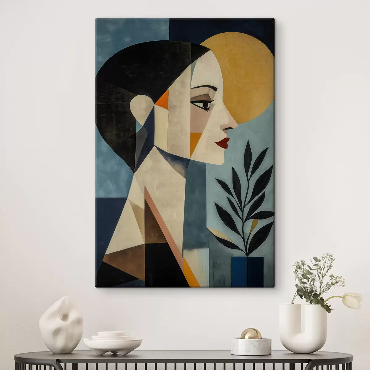  Peintures Profil géométrique s51010